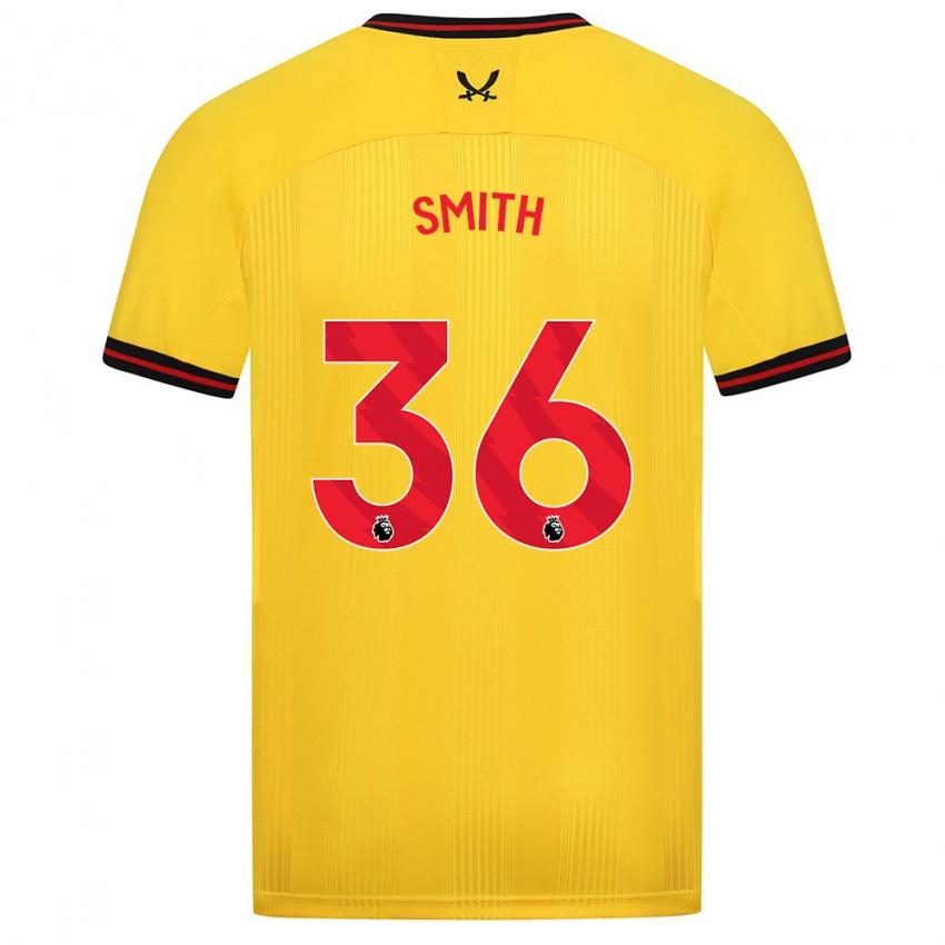 Criança Camisola Joshua Smith #36 Amarelo Alternativa 2023/24 Camisa