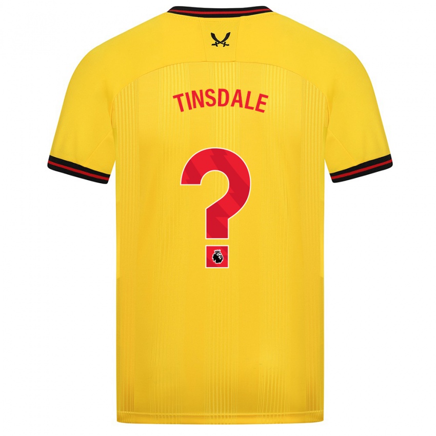 Criança Camisola Jay Tinsdale #0 Amarelo Alternativa 2023/24 Camisa