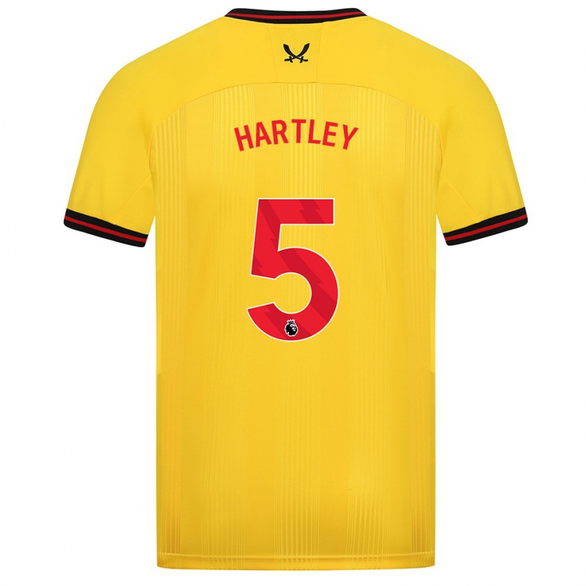 Criança Camisola Naomi Hartley #5 Amarelo Alternativa 2023/24 Camisa