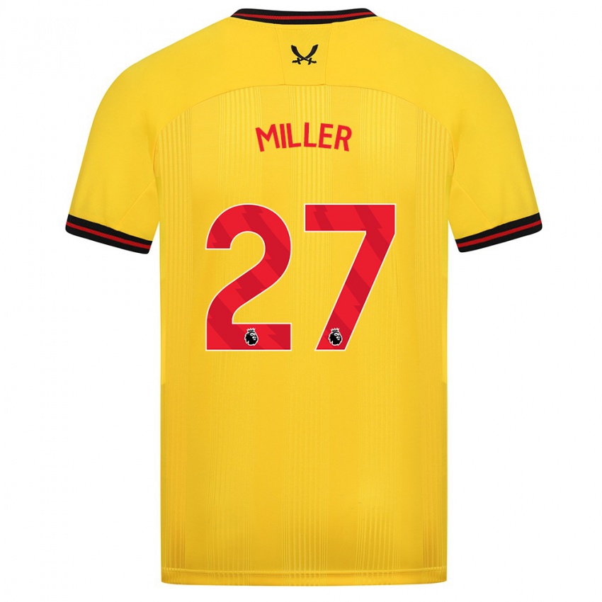 Criança Camisola Lara Miller #27 Amarelo Alternativa 2023/24 Camisa