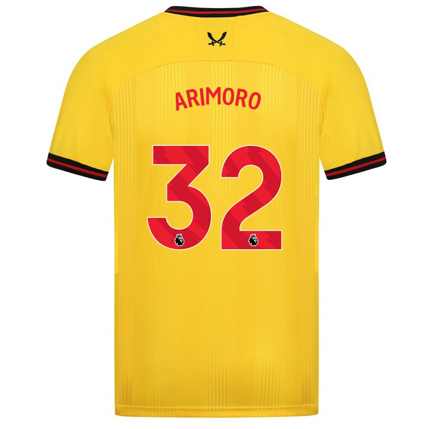 Criança Camisola Juliet Khinde Adebowale-Arimoro #32 Amarelo Alternativa 2023/24 Camisa