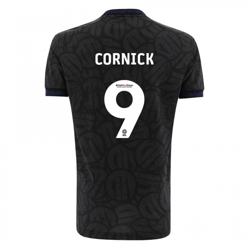 Criança Camisola Harry Cornick #9 Preto Alternativa 2023/24 Camisa