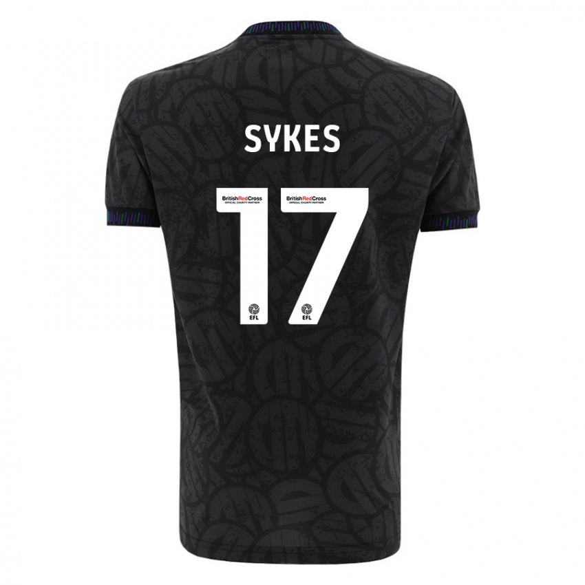 Criança Camisola Mark Sykes #17 Preto Alternativa 2023/24 Camisa