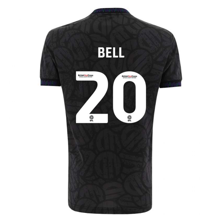 Criança Camisola Sam Bell #20 Preto Alternativa 2023/24 Camisa