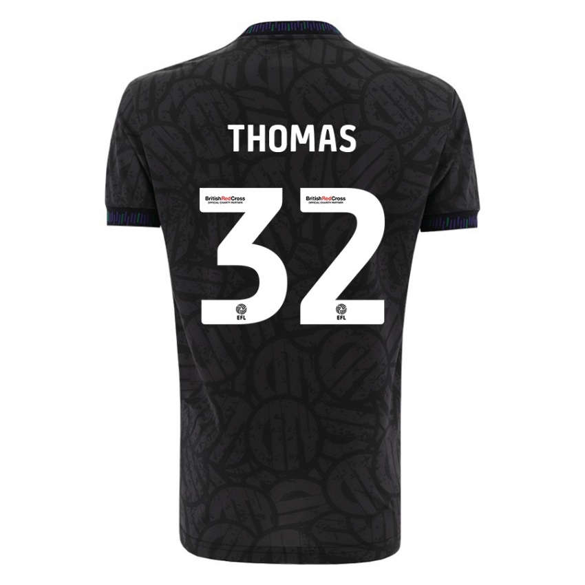 Criança Camisola Lewis Thomas #32 Preto Alternativa 2023/24 Camisa