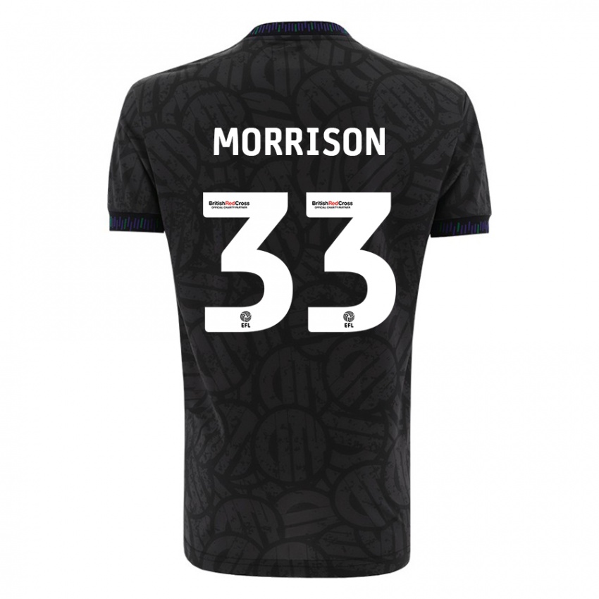 Criança Camisola Elijah Morrison #33 Preto Alternativa 2023/24 Camisa