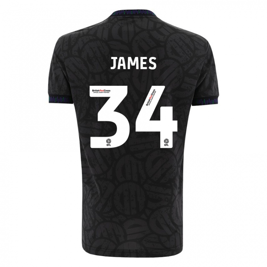 Criança Camisola Joseph James #34 Preto Alternativa 2023/24 Camisa