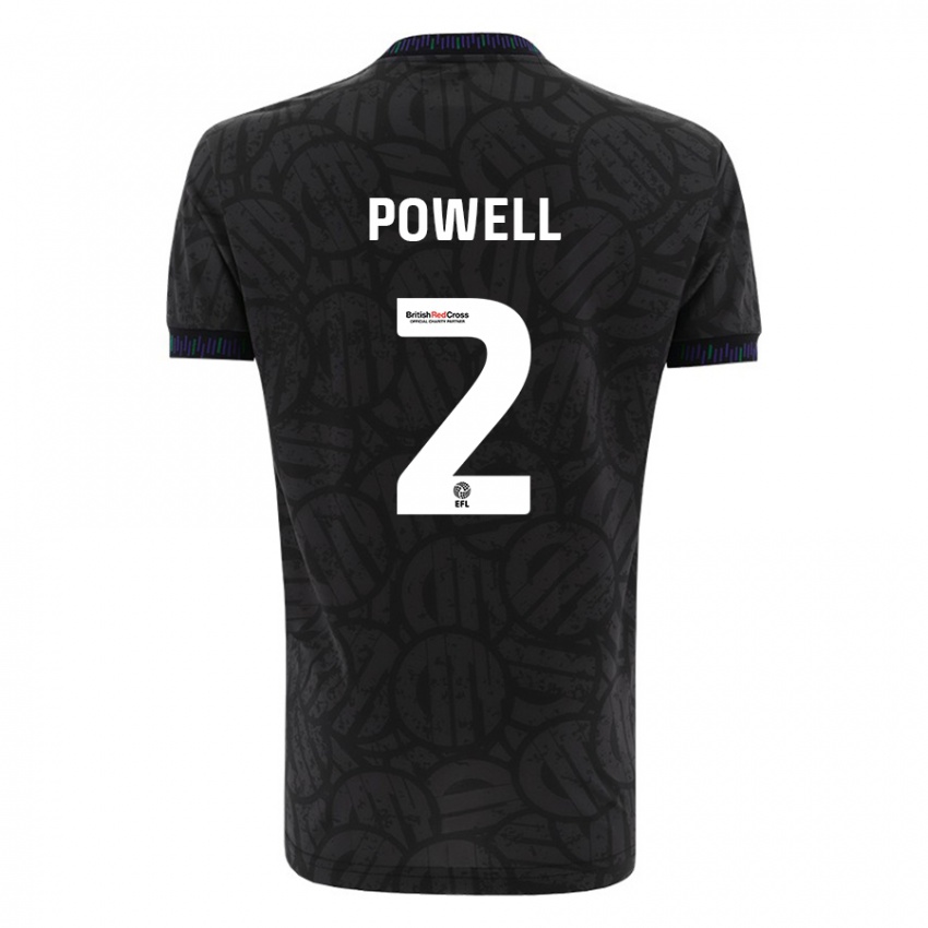 Criança Camisola Ella Powell #2 Preto Alternativa 2023/24 Camisa