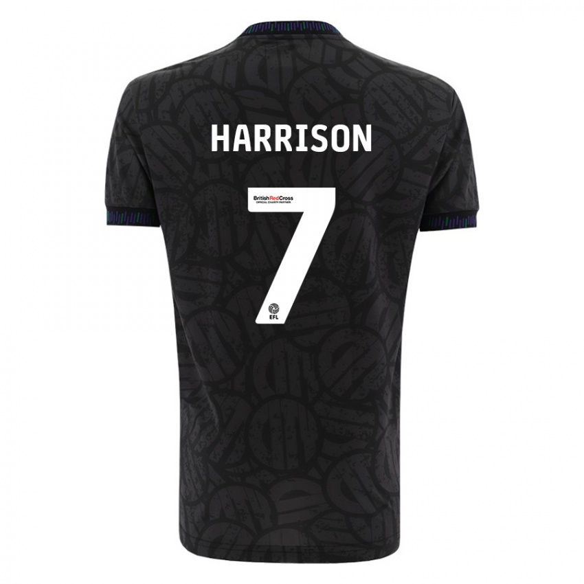 Criança Camisola Abi Harrison #7 Preto Alternativa 2023/24 Camisa