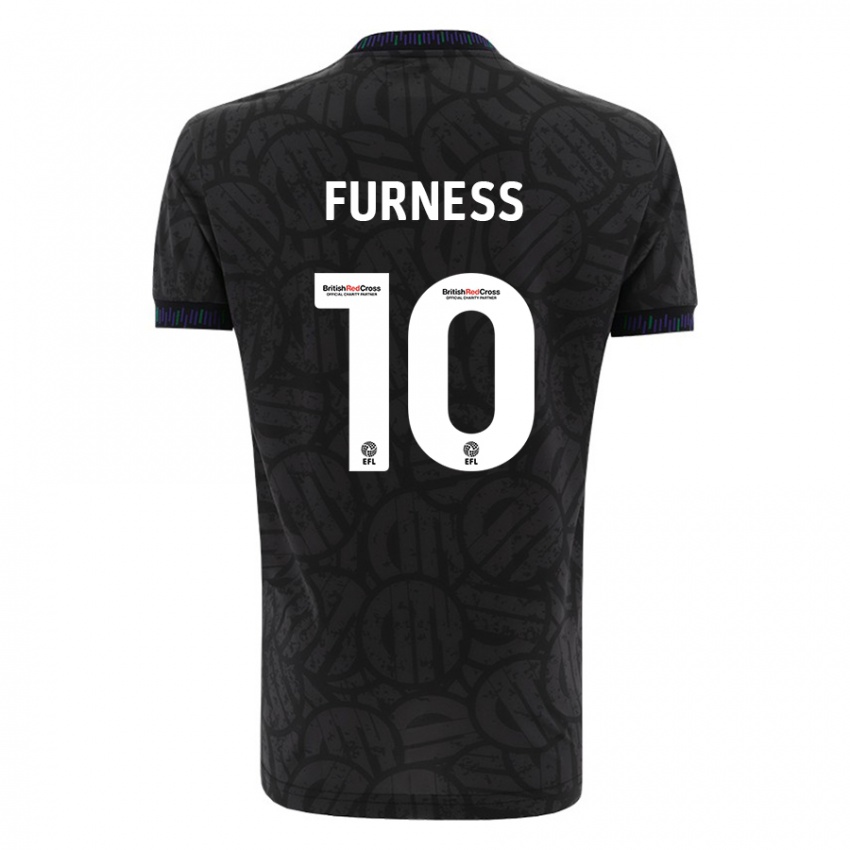 Criança Camisola Rachel Furness #10 Preto Alternativa 2023/24 Camisa