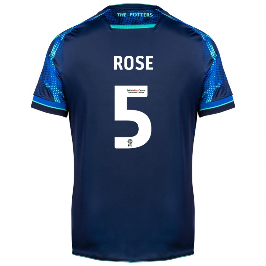 Criança Camisola Michael Rose #5 Marinha Alternativa 2023/24 Camisa