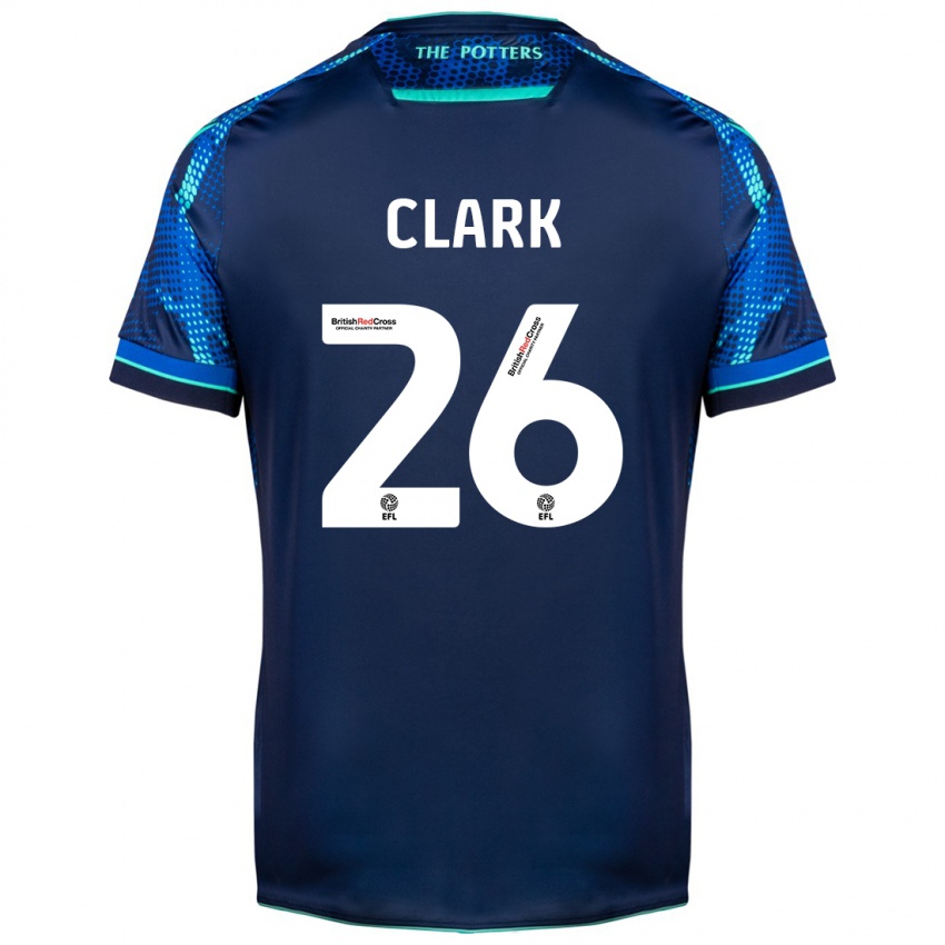 Criança Camisola Ciaran Clark #26 Marinha Alternativa 2023/24 Camisa