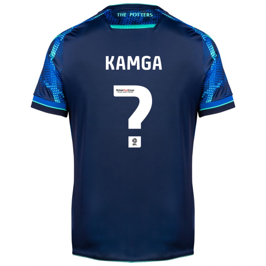 Criança Camisola Ian Kamga #0 Marinha Alternativa 2023/24 Camisa