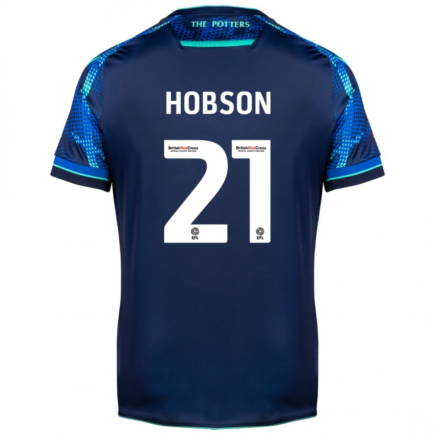 Criança Camisola Elizabeth Hobson #21 Marinha Alternativa 2023/24 Camisa