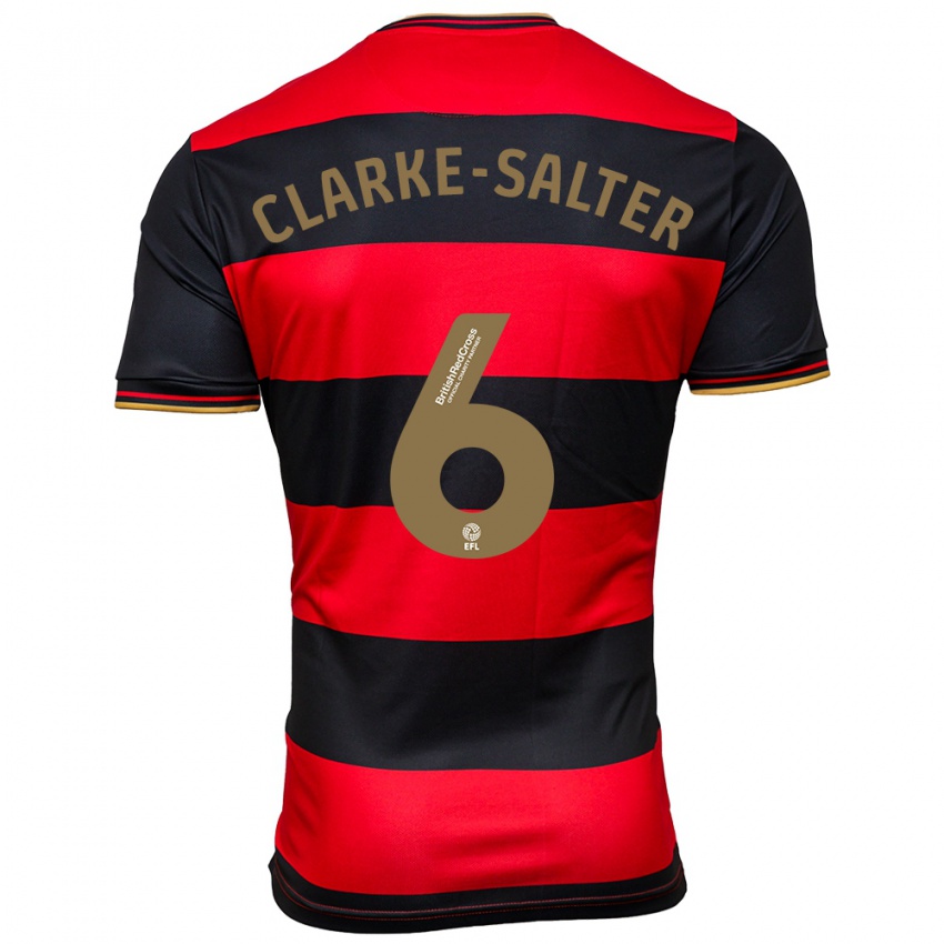 Criança Camisola Jake Clarke-Salter #6 Preto Vermelho Alternativa 2023/24 Camisa