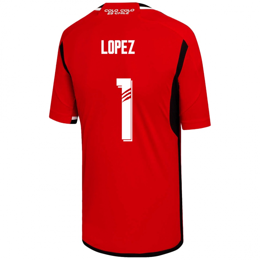 Criança Camisola Yessenia López #1 Vermelho Alternativa 2023/24 Camisa