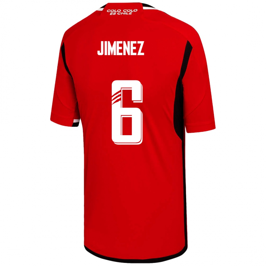 Criança Camisola Yastin Jiménez #6 Vermelho Alternativa 2023/24 Camisa