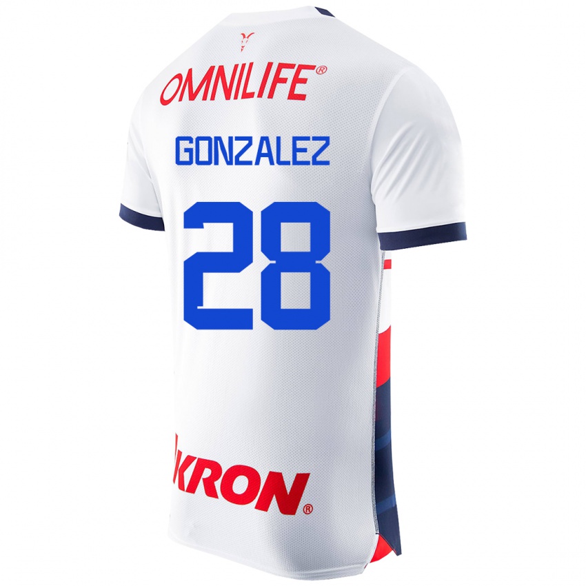 Criança Camisola Fernando González #28 Branco Alternativa 2023/24 Camisa