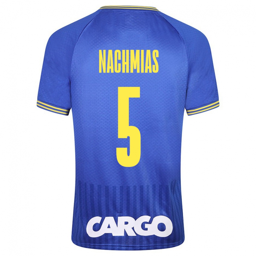 Criança Camisola Idan Nachmias #5 Azul Alternativa 2023/24 Camisa