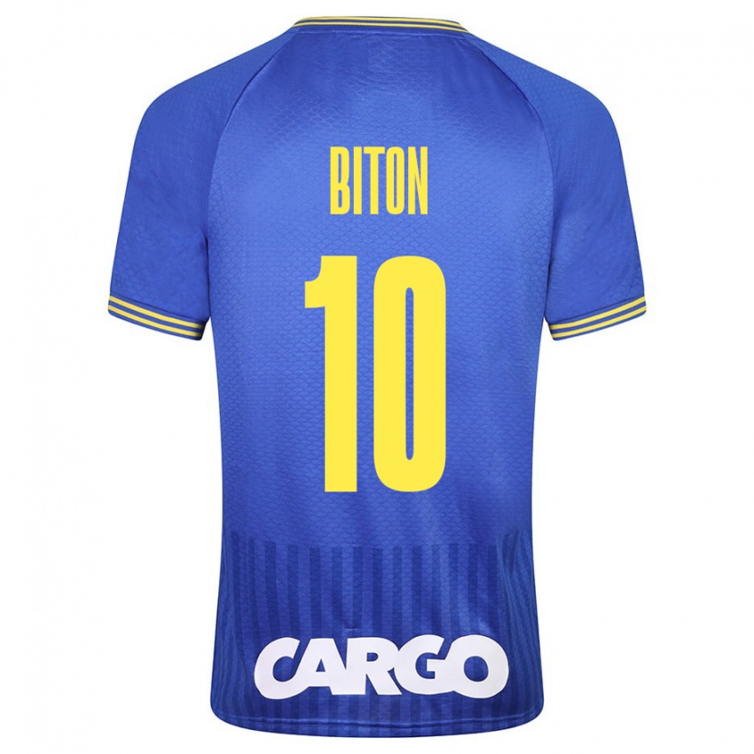 Criança Camisola Dan Biton #10 Azul Alternativa 2023/24 Camisa