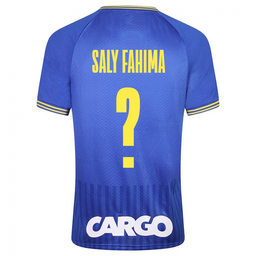 Criança Camisola Israel Saly Fahima #0 Azul Alternativa 2023/24 Camisa