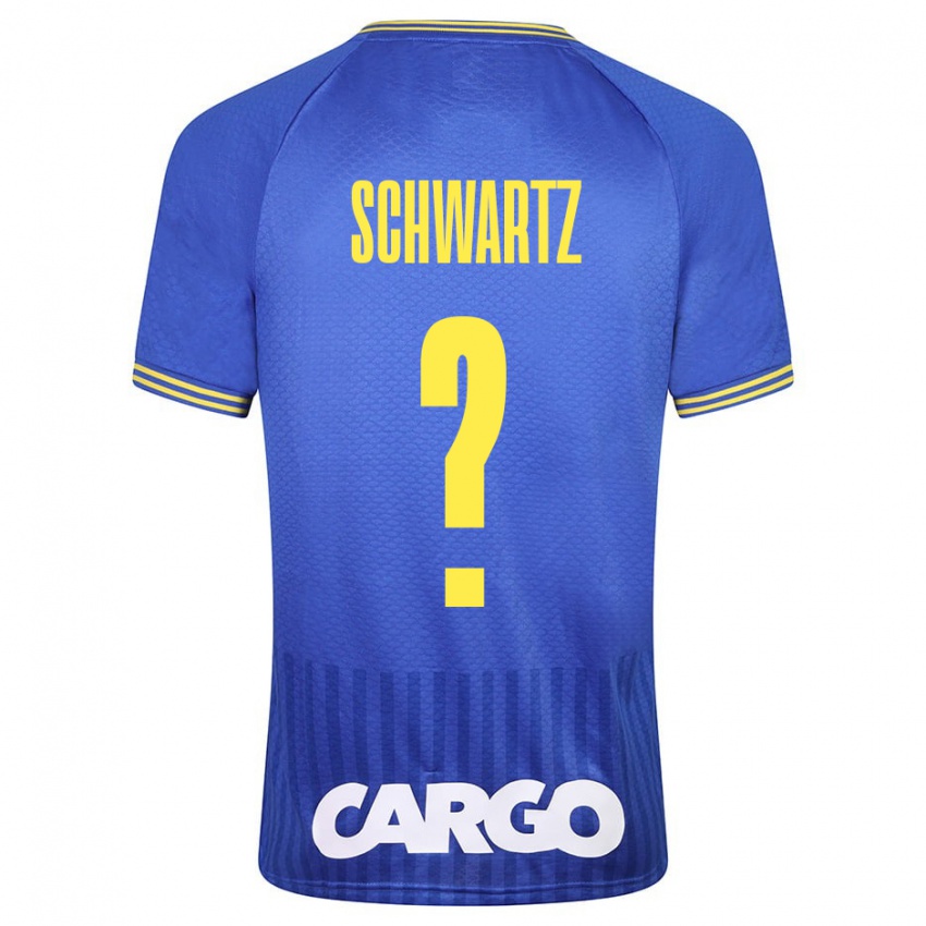 Criança Camisola Noam Schwartz #0 Azul Alternativa 2023/24 Camisa