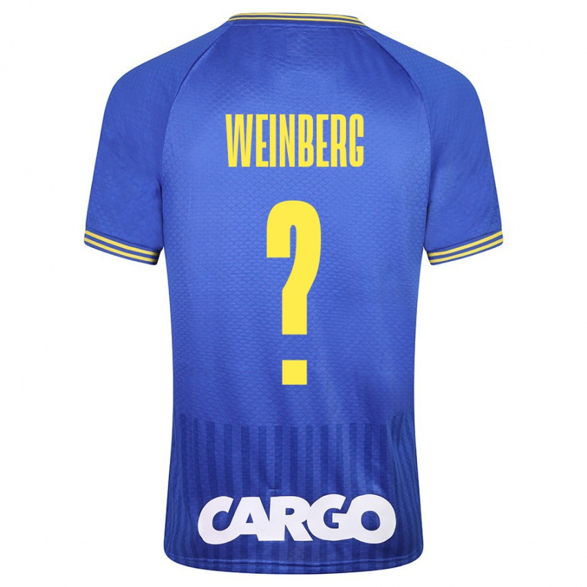 Criança Camisola Idan Weinberg #0 Azul Alternativa 2023/24 Camisa