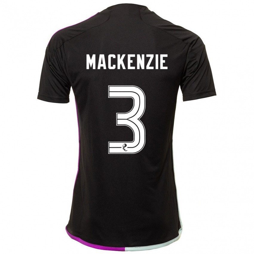 Criança Camisola Jack Mackenzie #3 Preto Alternativa 2023/24 Camisa