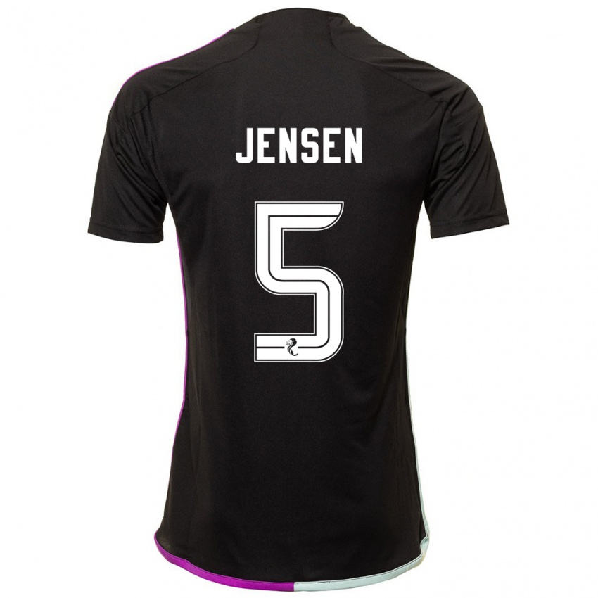 Criança Camisola Richard Jensen #5 Preto Alternativa 2023/24 Camisa