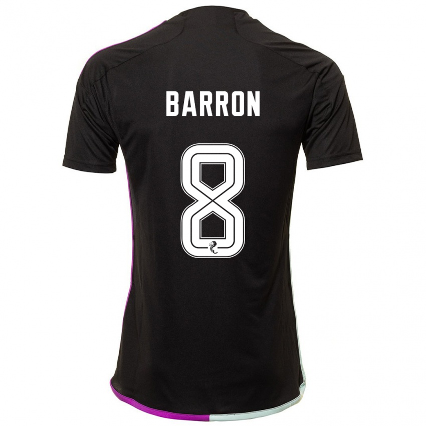 Criança Camisola Connor Barron #8 Preto Alternativa 2023/24 Camisa