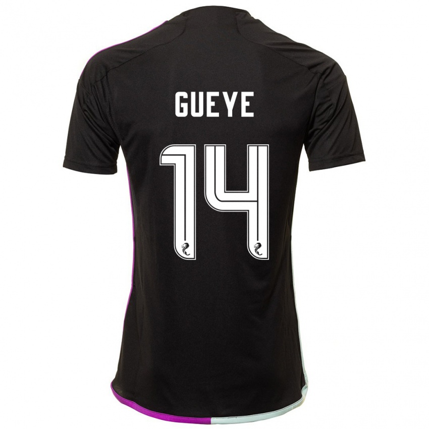 Criança Camisola Pape Habib Gueye #14 Preto Alternativa 2023/24 Camisa