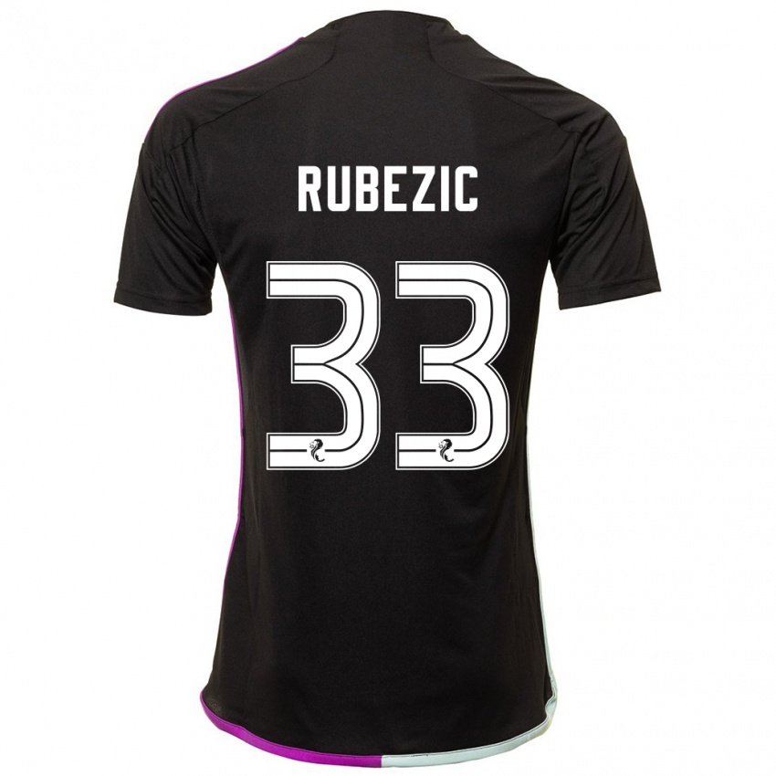 Criança Camisola Slobodan Rubezic #33 Preto Alternativa 2023/24 Camisa