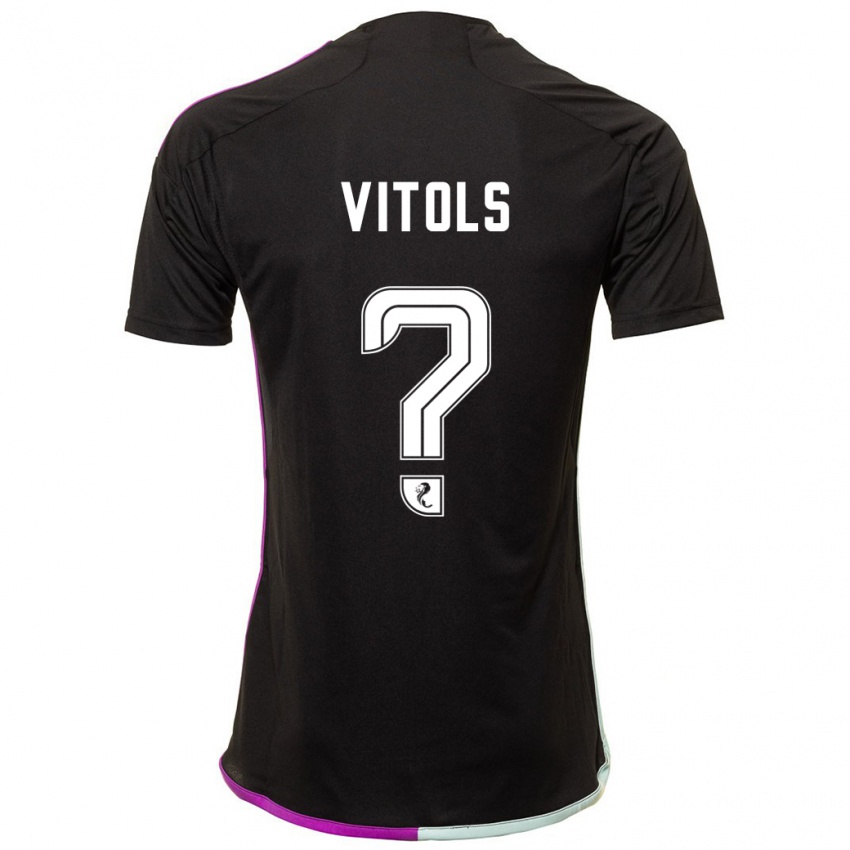 Criança Camisola Rodrigo Vitols #0 Preto Alternativa 2023/24 Camisa