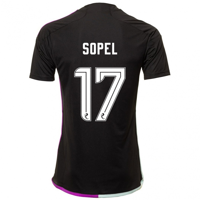 Criança Camisola Nadia Sopel #17 Preto Alternativa 2023/24 Camisa