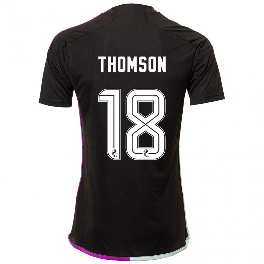 Criança Camisola Eva Thomson #18 Preto Alternativa 2023/24 Camisa