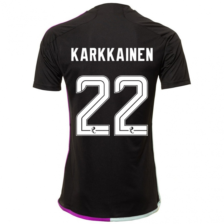 Criança Camisola Elena Kärkkäinen #22 Preto Alternativa 2023/24 Camisa