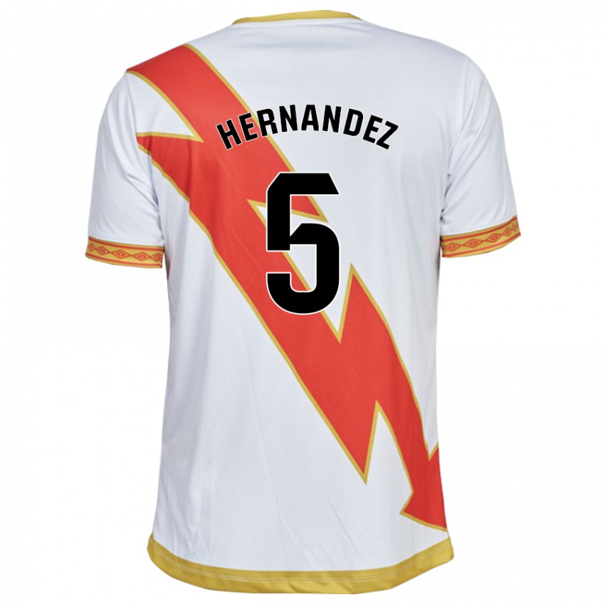 Homem Camisola Aridane Hernández #5 Branco Principal 2023/24 Camisa