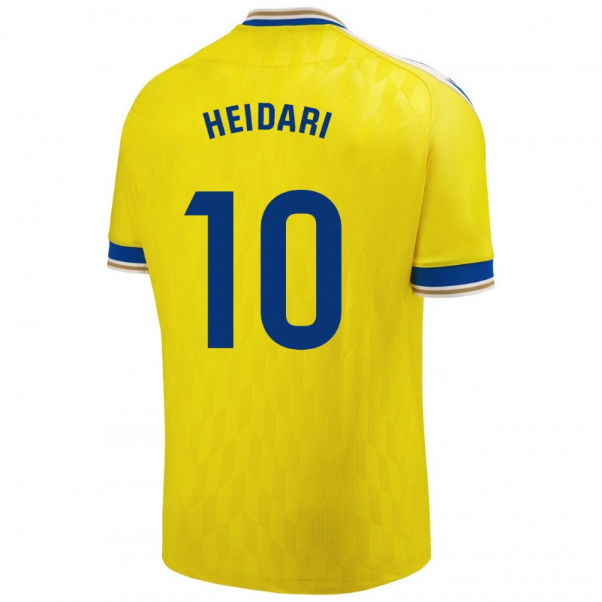 Homem Camisola Arman Heidari #10 Amarelo Principal 2023/24 Camisa