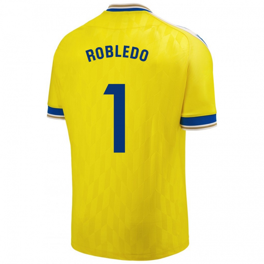 Homem Camisola Robledo #1 Amarelo Principal 2023/24 Camisa