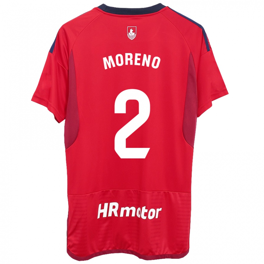 Homem Camisola Jorge Moreno #27 Vermelho Principal 2023/24 Camisa