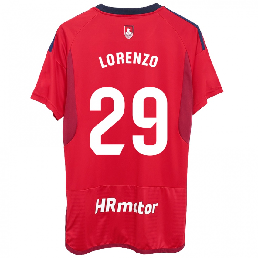 Homem Camisola Nowend Lorenzo #29 Vermelho Principal 2023/24 Camisa