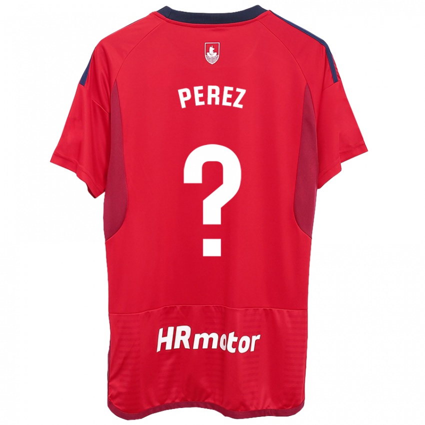 Homem Camisola Bruno Perez #0 Vermelho Principal 2023/24 Camisa