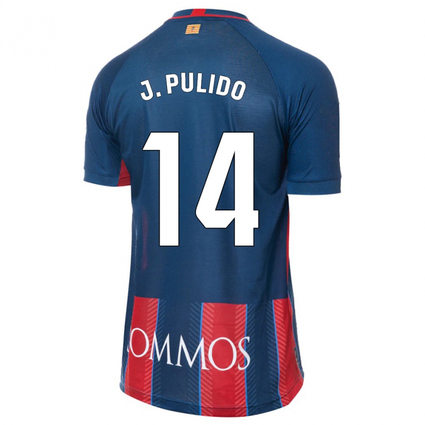 Homem Camisola Jorge Pulido #14 Marinha Principal 2023/24 Camisa