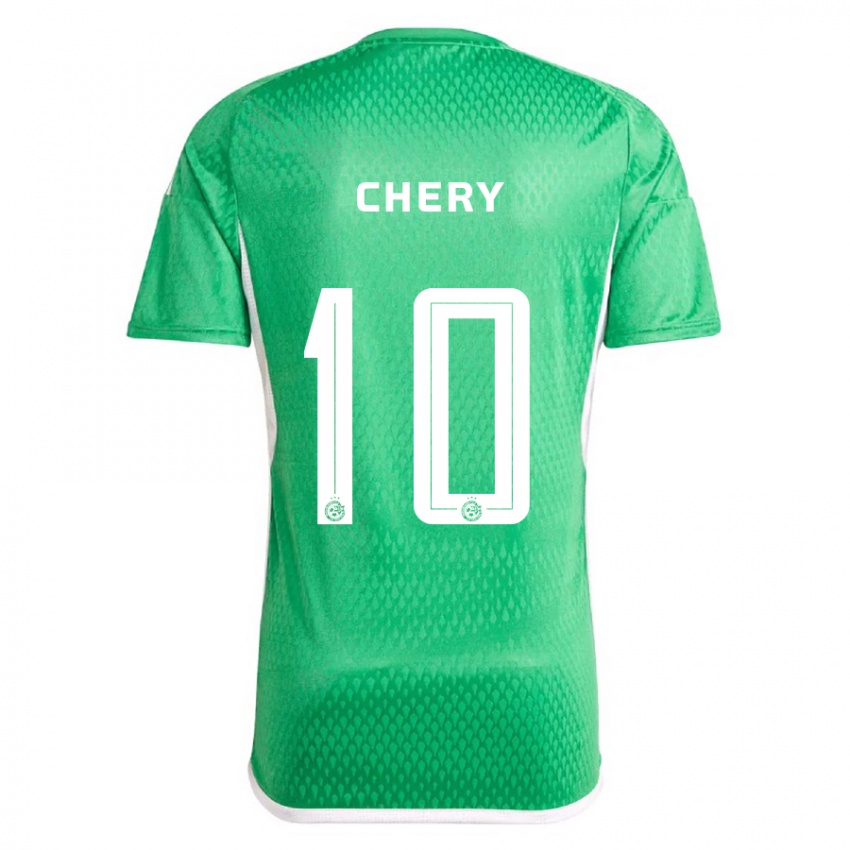 Homem Camisola Tjaronn Chery #10 Branco Azul Principal 2023/24 Camisa