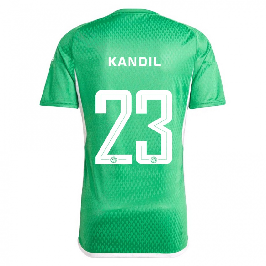 Homem Camisola Maor Kandil #23 Branco Azul Principal 2023/24 Camisa