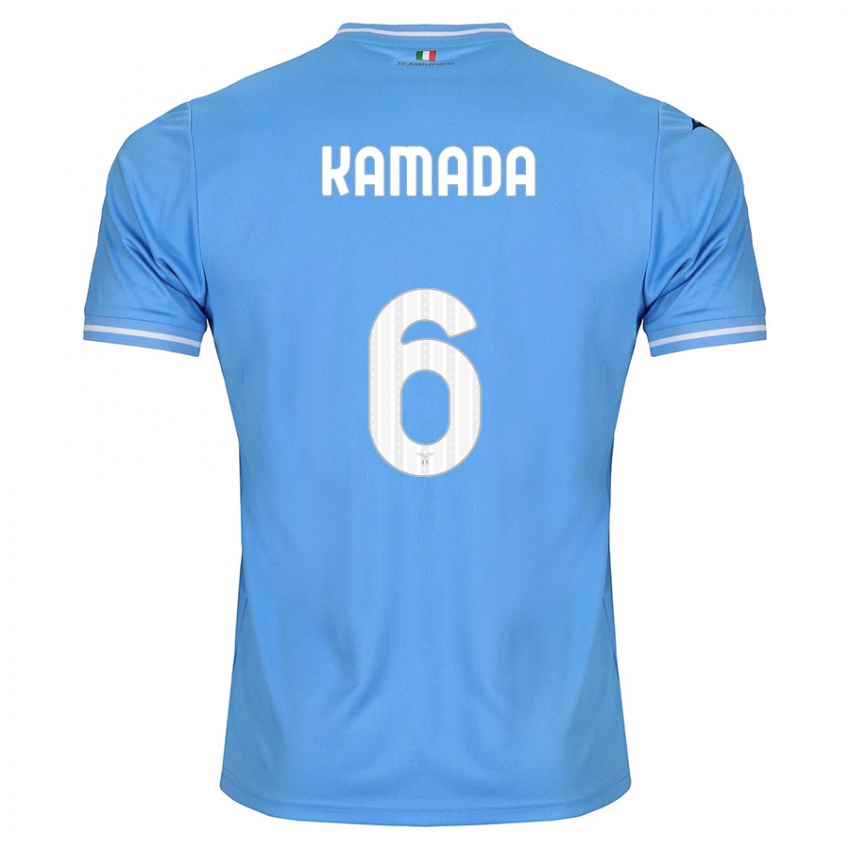 Homem Camisola Daichi Kamada #6 Azul Principal 2023/24 Camisa