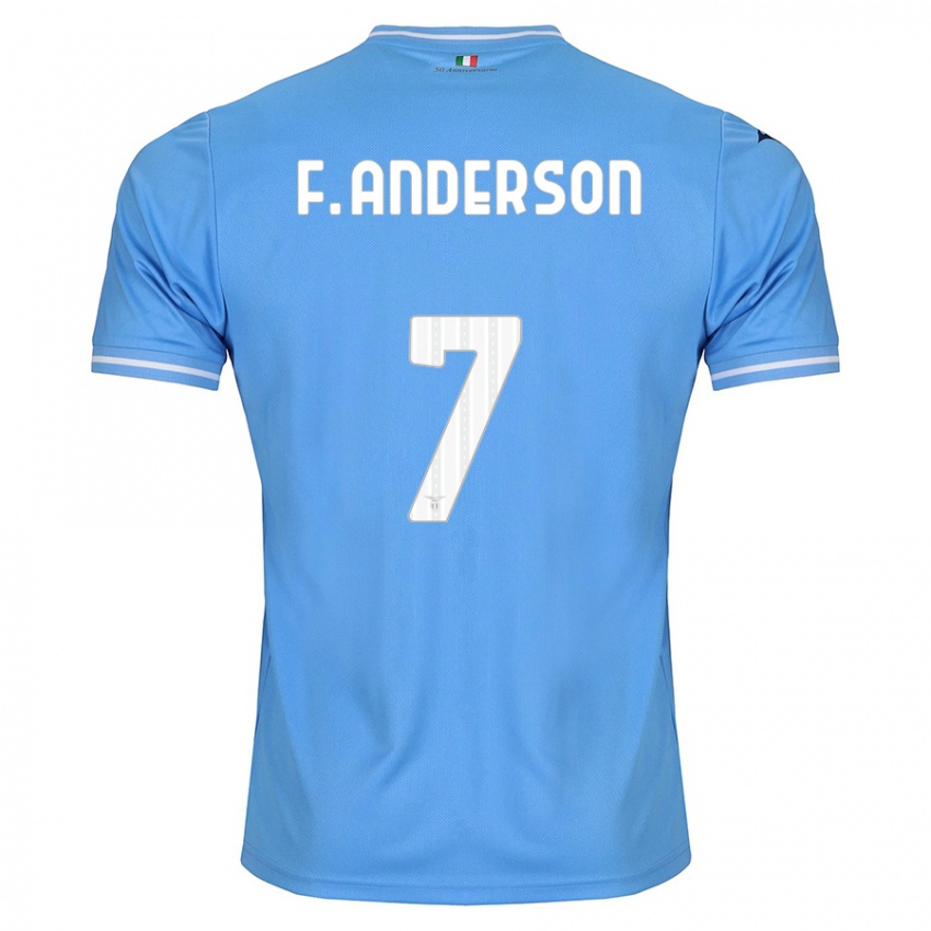 Homem Camisola Felipe Anderson #7 Azul Principal 2023/24 Camisa