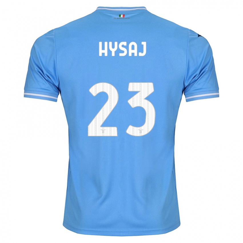 Homem Camisola Elseid Hysaj #23 Azul Principal 2023/24 Camisa