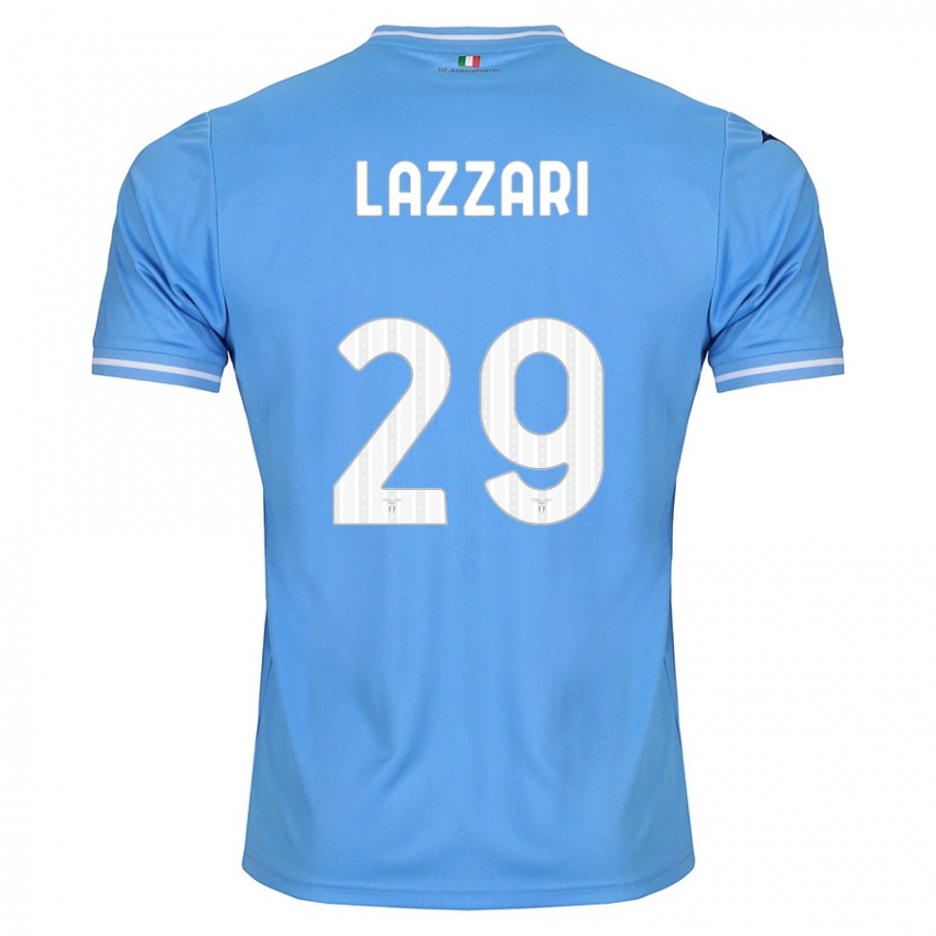Homem Camisola Manuel Lazzari #29 Azul Principal 2023/24 Camisa
