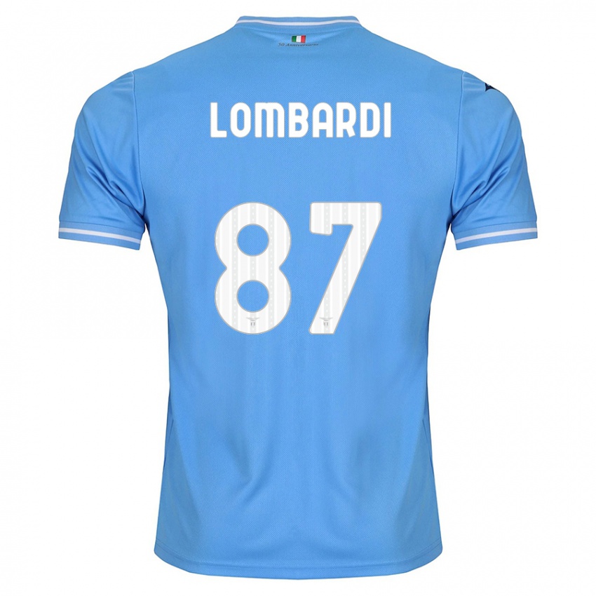 Homem Camisola Cristiano Lombardi #87 Azul Principal 2023/24 Camisa